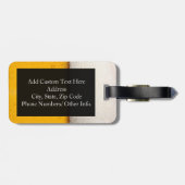 Beer Bubbles Close-up Bagagelabel (Achterkant horizontaal)