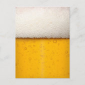 Beer Bubbles Close-up Briefkaart (Voorkant)