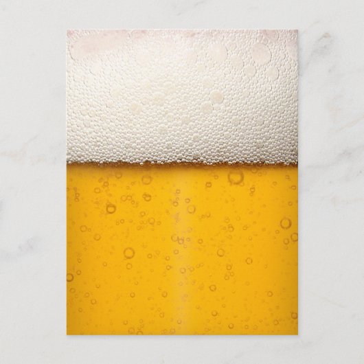 Beer Bubbles Close-up Briefkaart (Voorkant)