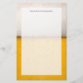 Beer Bubbles Close-up Briefpapier (Voorkant)