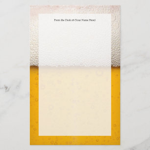 Beer Bubbles Close-up Briefpapier