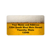 Beer Bubbles Close-up Etiket (Voorkant)