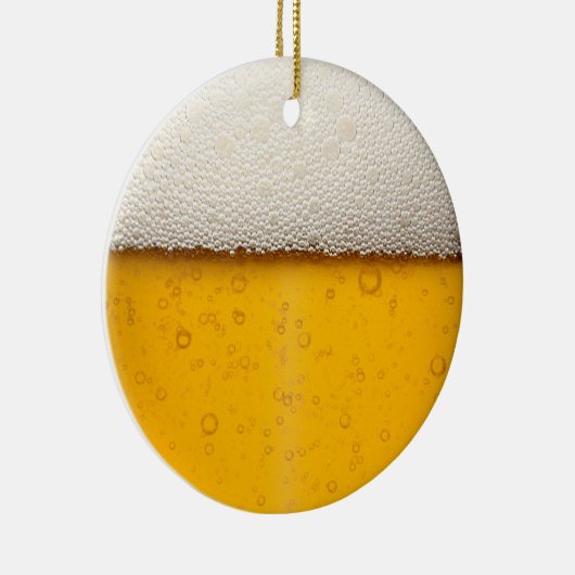 Beer Bubbles Close-up Keramisch Ornament (Rechts)