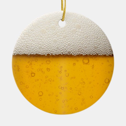 Beer Bubbles Close-up Keramisch Ornament (Voorkant)