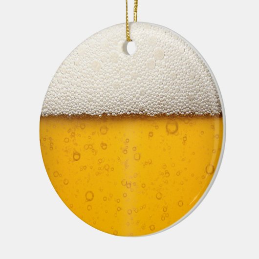 Beer Bubbles Close-up Keramisch Ornament (Links)