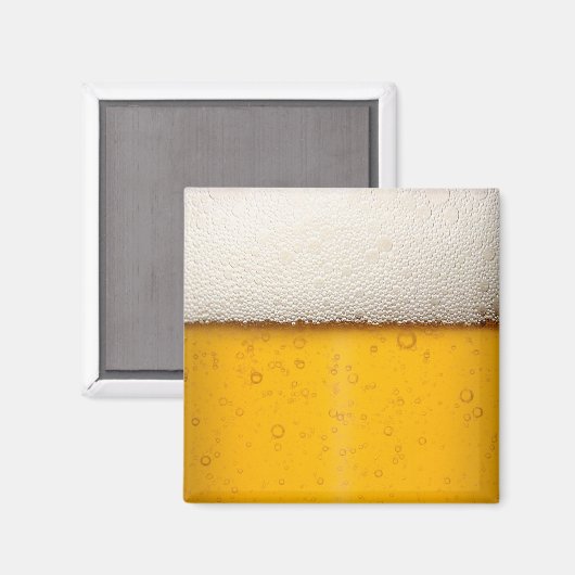 Beer Bubbles Close-up Magneet (Voorkant / Achterkant)