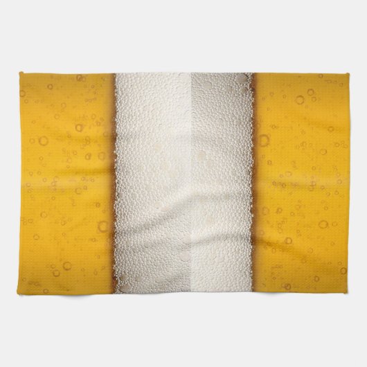 Beer Bubbles Close-up Theedoek (Horizontaal)