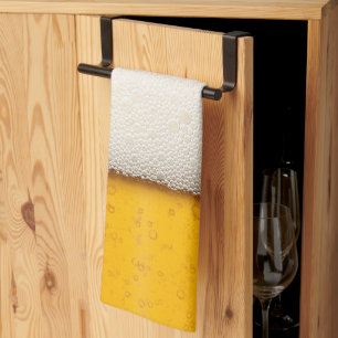 Beer Bubbles Close-up Theedoek