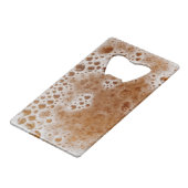 BEER BUBBLES CREDITKAART FLESSENOPENER (Voorkant Gekanteld)