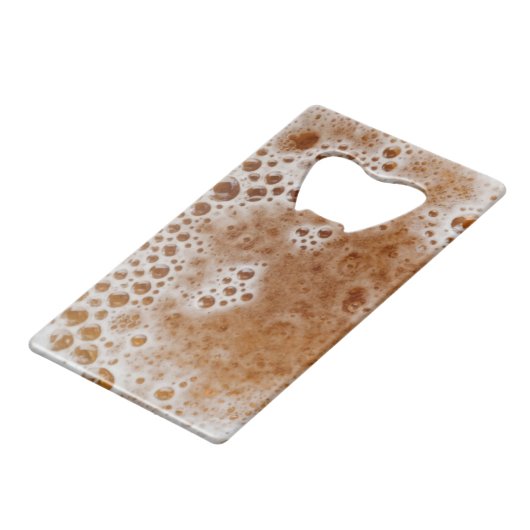 BEER BUBBLES CREDITKAART FLESSENOPENER (Voorkant Gekanteld)