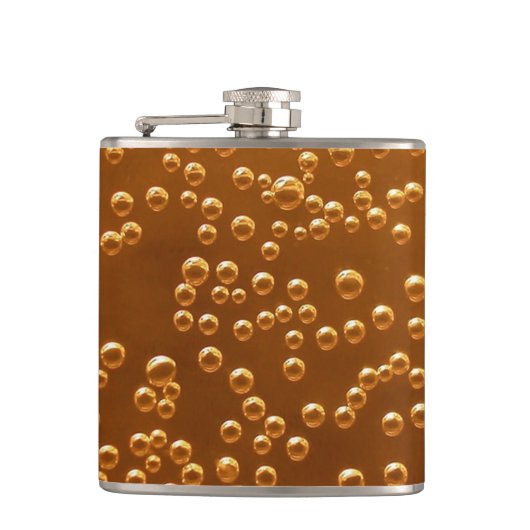 Beer Bubbles Heupfles (Voorkant)