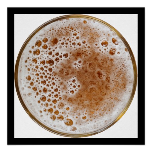 BEER BUBBLES PERFECT POSTER (Voorkant)