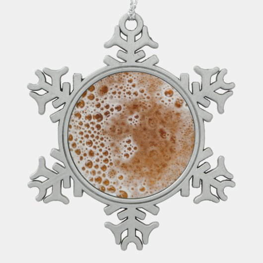 BEER BUBBLES TIN SNEEUWVLOK ORNAMENT (Voorkant)