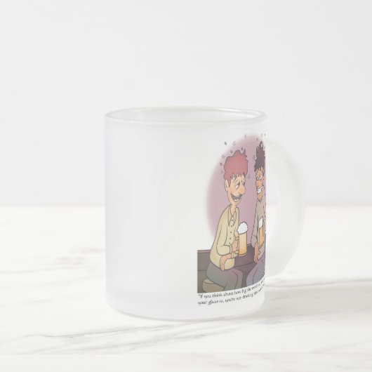 Beer Buddies Frosted Glass Matglas Koffiemok (Voorkant rechts)