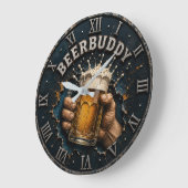 Beer Buddy Beer Lover Bar Pub Man Cave Grote Klok (Hoek)