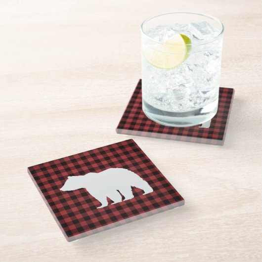 Beer Buffalo Check Marble Stone Onderzetter (Schuin)