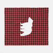 Beer Buffalo Check Mountain Living Fleece Deken (Voorkant (Horizontaal))
