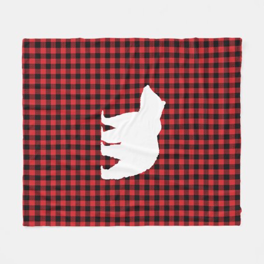Beer Buffalo Check Mountain Living Fleece Deken (Voorkant (Horizontaal))