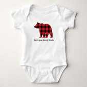 Beer Buffalo Check Patroon Silhouet  Romper (Voorkant)