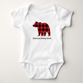 Beer Buffalo Check Patroon Silhouet  Romper