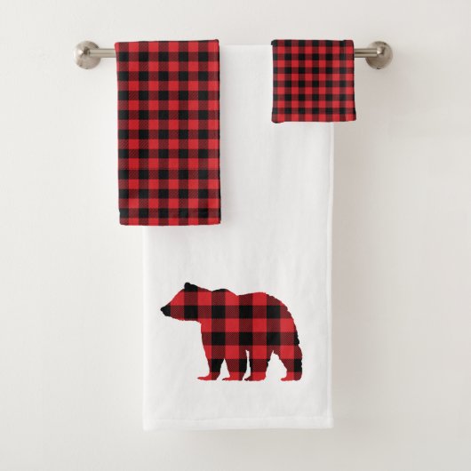 Beer Buffalo Check Pattern Bath Towel set Bad Handdoek (Insitu)