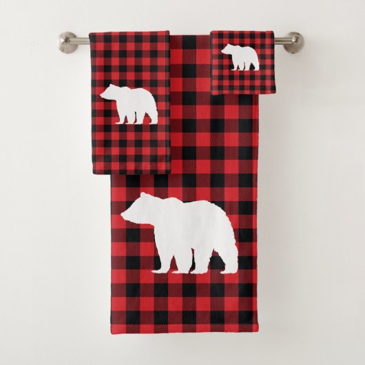 Beer Buffalo Check Pattern Bath Towel set Bad Handdoek (Insitu)