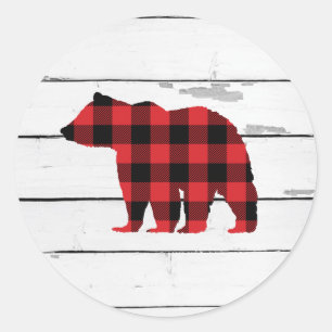 Beer Buffalo Check Pattern Cabine Stickers