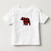 Beer Buffalo Check Pattern Silhouette Kinder Shirts (Voorkant)