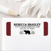 Beer Buffalo geplakt Lumberjack Address Label (Insitu)