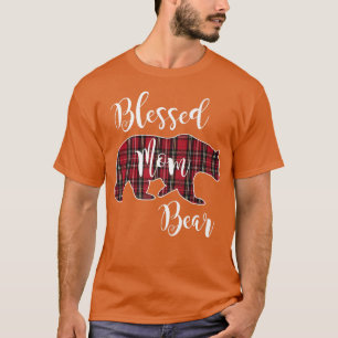 Beer Buffalo met zegelpatroon controleren mama T-shirt