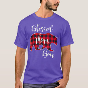 Beer Buffalo met zegelpatroon controleren mama T-shirt