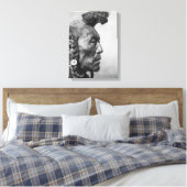 Beer Bull A Blackfoot Warrior Canvas Art (Insitu (Slaapkamer))