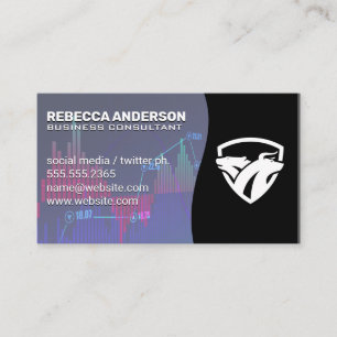 Beer Bull Logo   financiële grafiek van de aandele Visitekaartje
