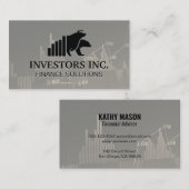 Beer Bull Logo | Grafiek aandelenmarkt Visitekaartje (Voorkant / Achterkant)