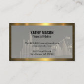 Beer Bull Logo | Voorraden | Gouden rand Visitekaartje (Achterkant)