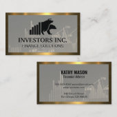 Beer Bull Logo | Voorraden | Gouden rand Visitekaartje (Voorkant / Achterkant)