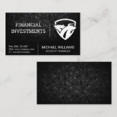 Beer Bull Shield Financiële Logo Visitekaartje (Voorkant / Achterkant)