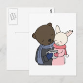 Beer & Bunny Briefkaart Beer Bunny Love Art kaart (Voorkant / Achterkant)