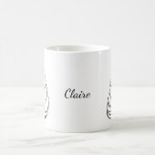 Beer Bunny Rabbit in Blanket Persoonlijke naam Koffiemok (Center)