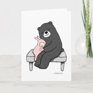 Beer & Bunny Wenskaart Beer Bunny Love Art Kaart