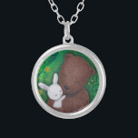 Beer & Bunny Woodland Love Jubileum Ketting<br><div class="desc">Zeer liefhebbend beer en bunny met een mooi ketting.  Geweldig cadeau voor je liefje!  Oorspronkelijk schilderij van MiKa Art.</div>