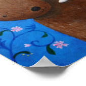 Beer & Bunny Woodland Sweet Love Flowers Poster (Hoek)