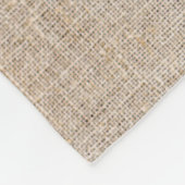 Beer Burlap Rustic Name Waterverf Fleece Deken (Hoek)