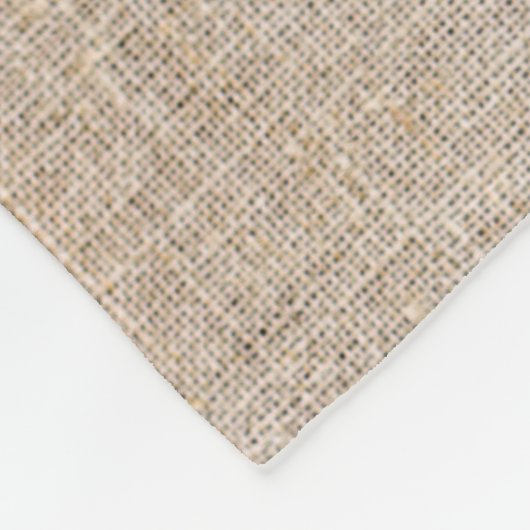 Beer Burlap Rustic Name Waterverf Fleece Deken (Hoek)