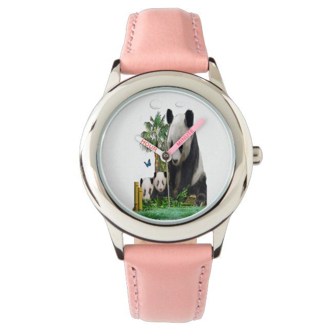 Beer-cadeaus van Panda Horloge (Voorkant)