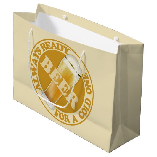 BEER-cadeautassen Large Cadeautasje (Voorkant Gekanteld)