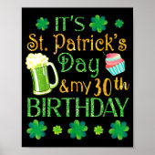 Beer Cake & Shamrocks It's St Patrick Day & Poster (Voorkant)