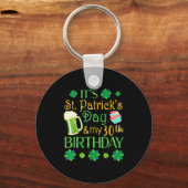 Beer Cake & Shamrocks It's St Patrick Day & Sleutelhanger (Voorkant)