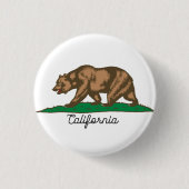 Beer Californië Ronde Button 3,2 Cm (Voorkant)