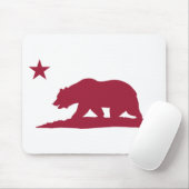 Beer Californië - Rood Muismat (Met muis)